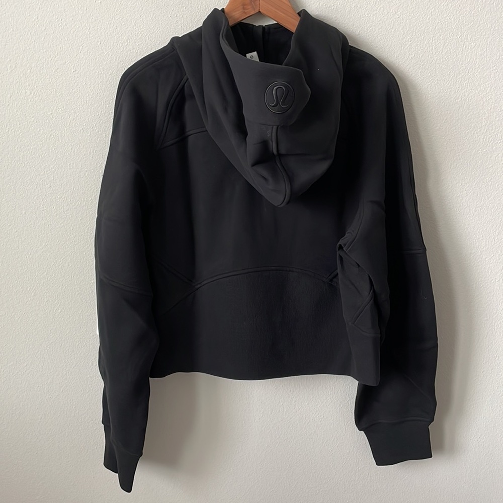 NWT Lululemon Scuba Oversized 1/2 Zip Hoodie Black Size M/L - Picture 3 of 11